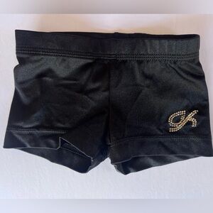Black GK Shorts with Rhinestone Logo. Size CXS